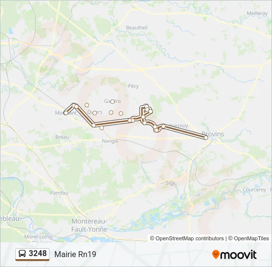 3248 Bus Line Map
