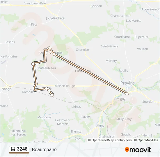 3248 Bus Line Map