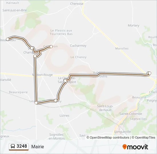 3248 Bus Line Map