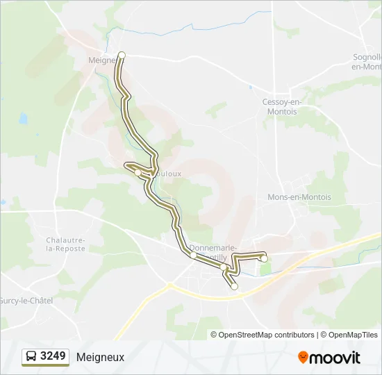 3249 Bus Line Map