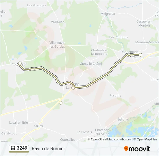 3249 Bus Line Map