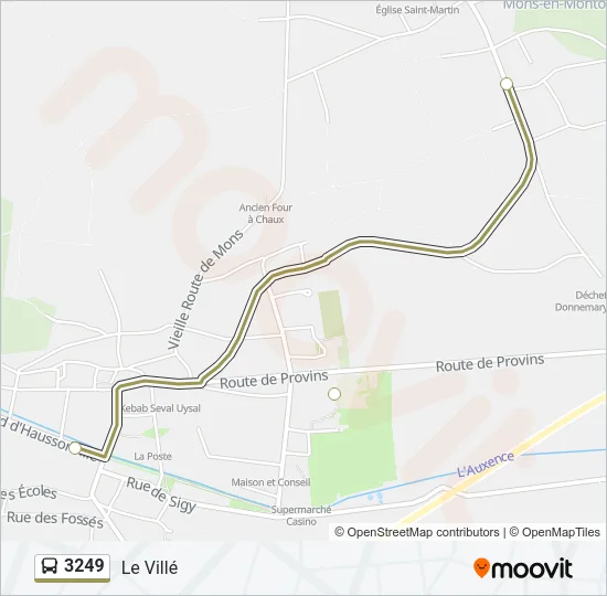 3249 Bus Line Map