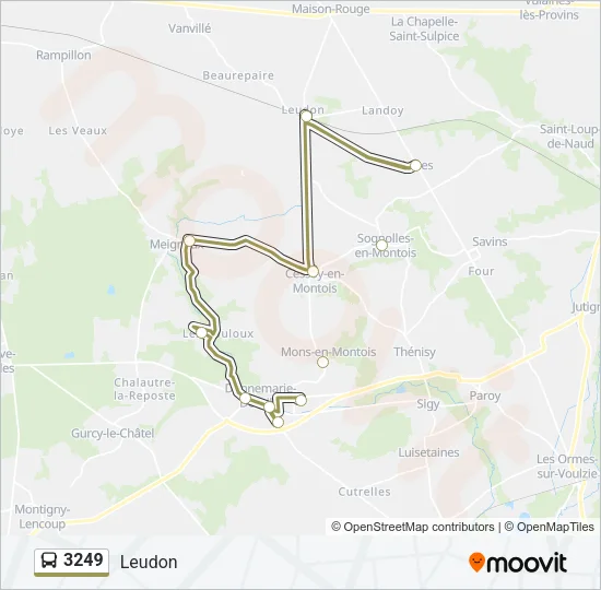 3249 Bus Line Map