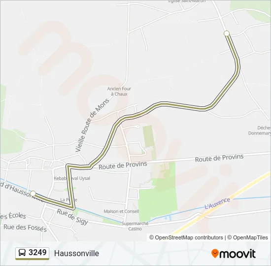 3249 Bus Line Map