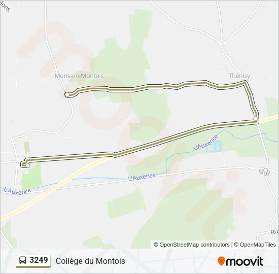 3249 Bus Line Map