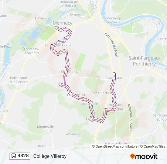 4328 Bus Line Map