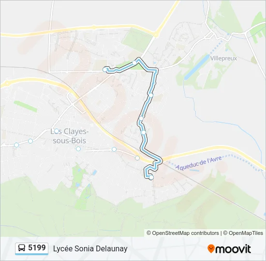 5199 Bus Line Map
