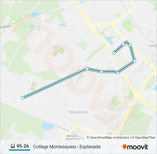 95-26 Bus Line Map