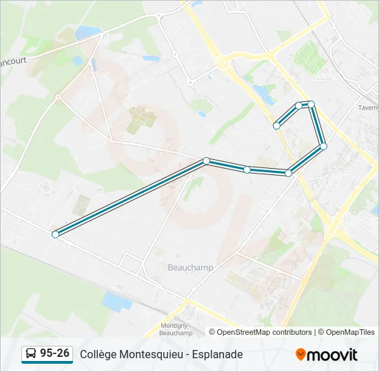 95-26 Bus Line Map
