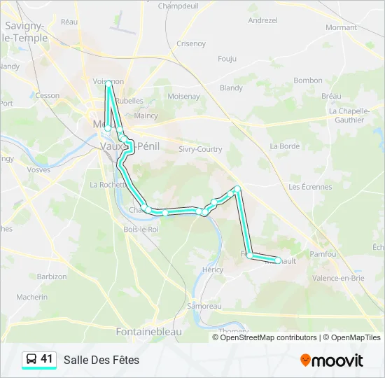 41 Bus Line Map