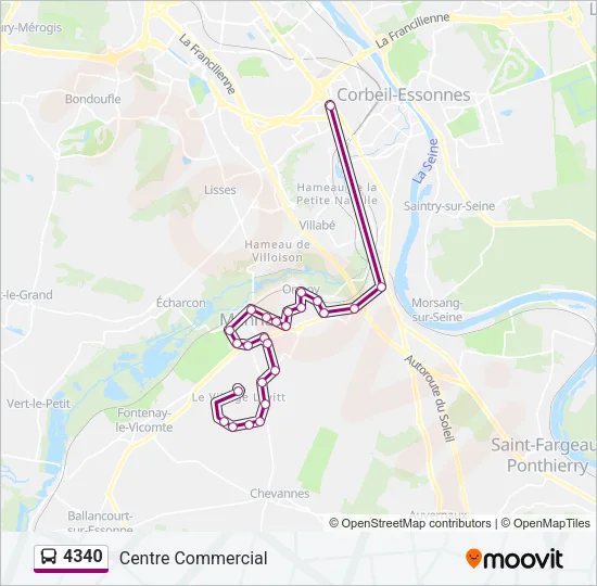 4340 Bus Line Map