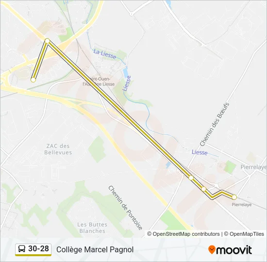 30-28 Bus Line Map