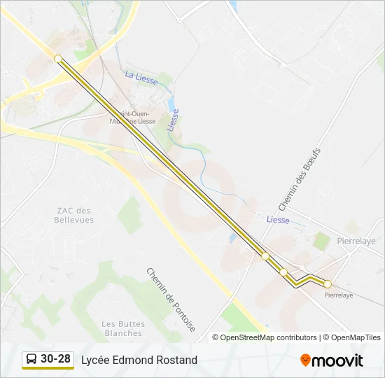 30-28 Bus Line Map