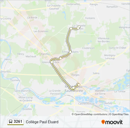 3261 Bus Line Map