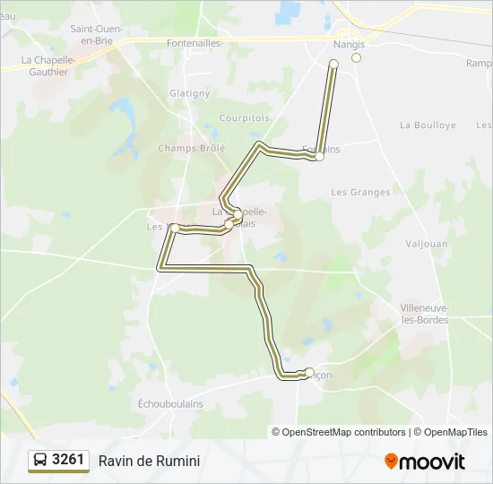 3261 Bus Line Map