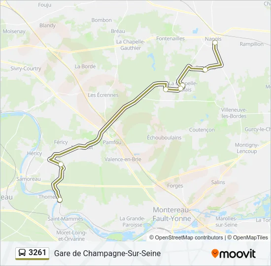 3261 Bus Line Map