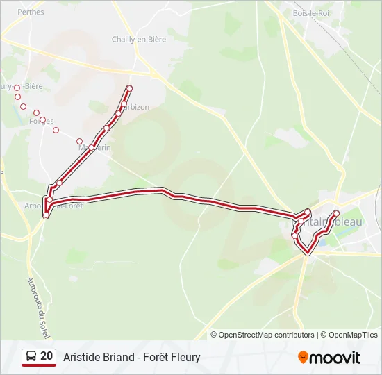 20 Bus Line Map
