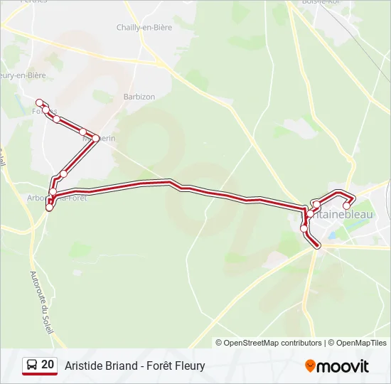 20 Bus Line Map