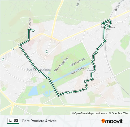 8S Bus Line Map