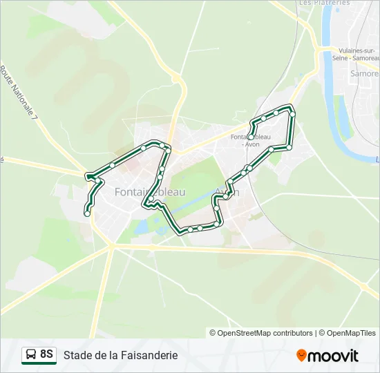 8S Bus Line Map