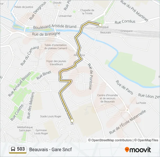 503 Bus Line Map