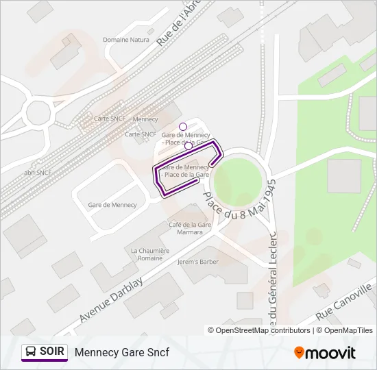 SOIR Bus Line Map