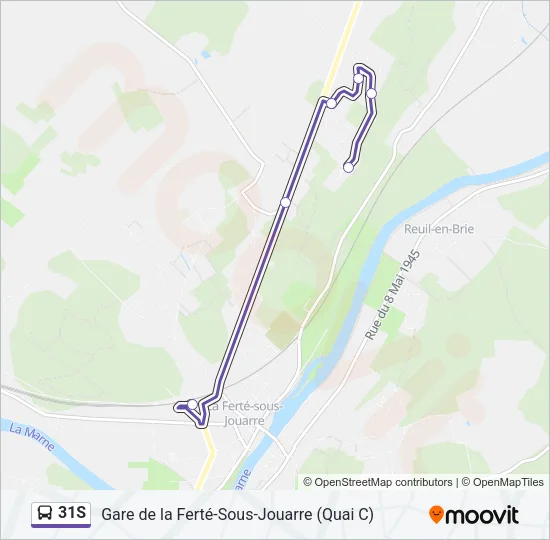 31S Bus Line Map