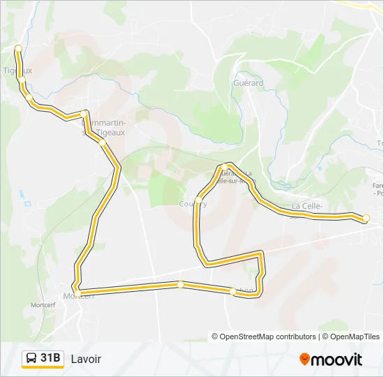 31B Bus Line Map