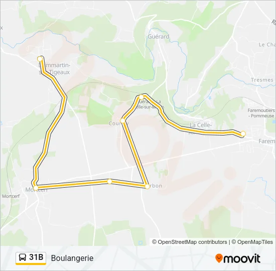 31B Bus Line Map