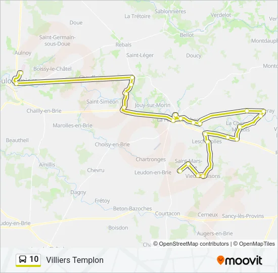 10 Bus Line Map