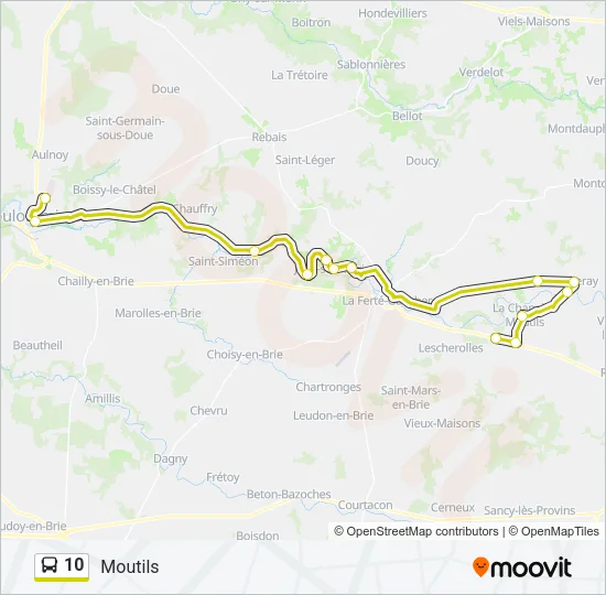 10 Bus Line Map