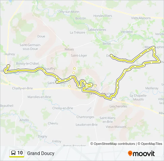 10 Bus Line Map