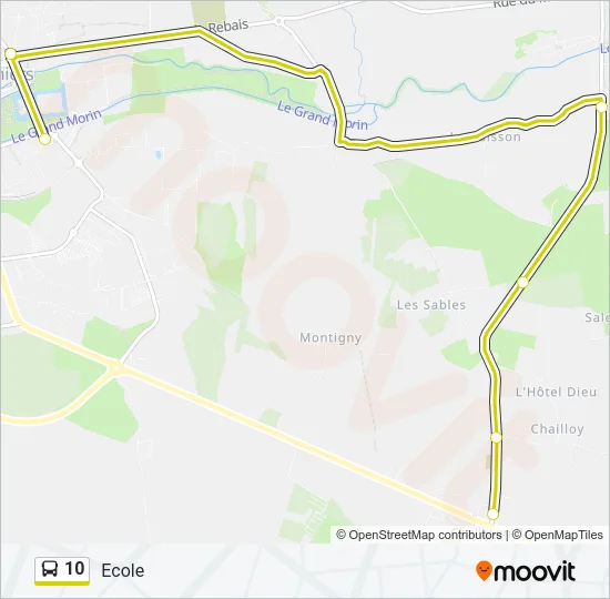 10 Bus Line Map