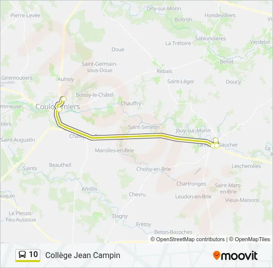 10 Bus Line Map