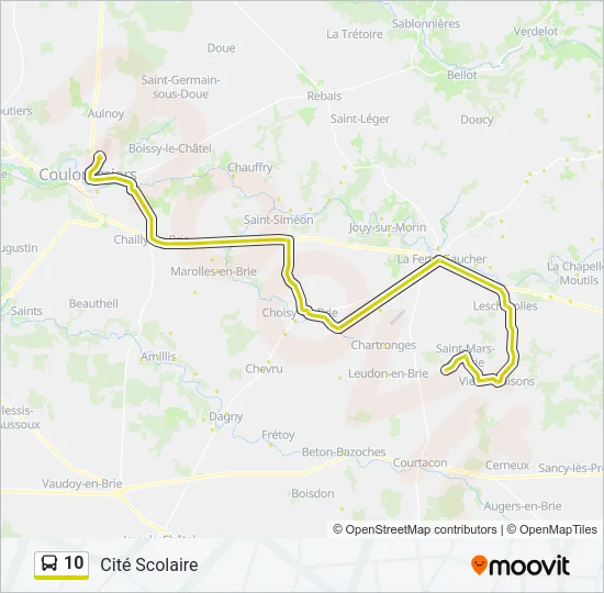 10 Bus Line Map