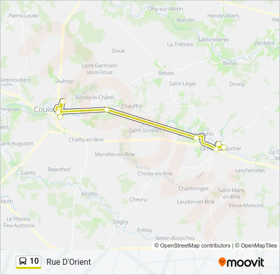 10 Bus Line Map