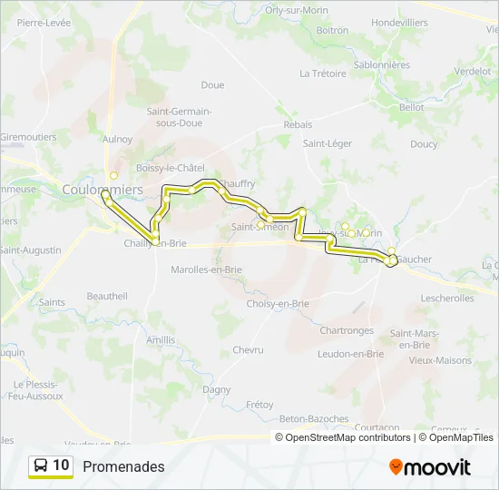 10 Bus Line Map