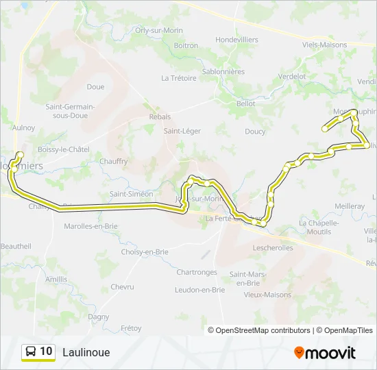 10 Bus Line Map