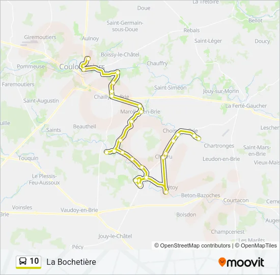 10 Bus Line Map