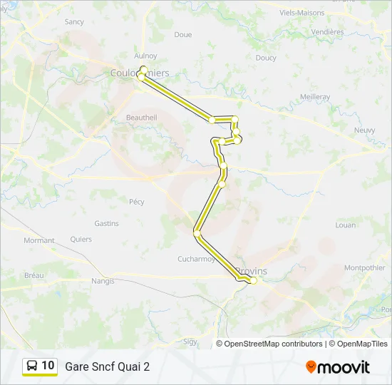 10 Bus Line Map