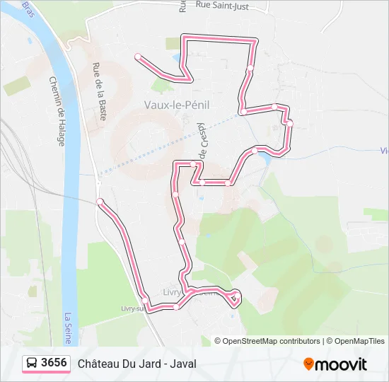3656 Bus Line Map