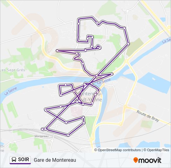 SOIR Bus Line Map