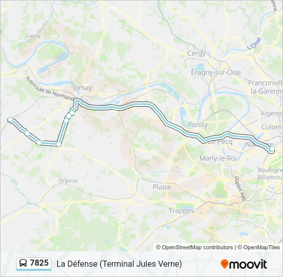 7825 Bus Line Map