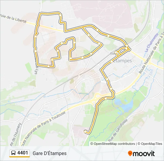4401 Bus Line Map
