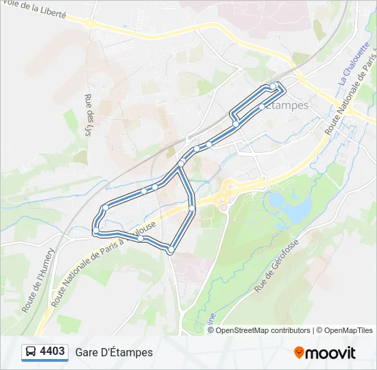 4403 Bus Line Map