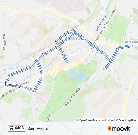 4403 Bus Line Map