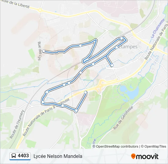 4403 Bus Line Map