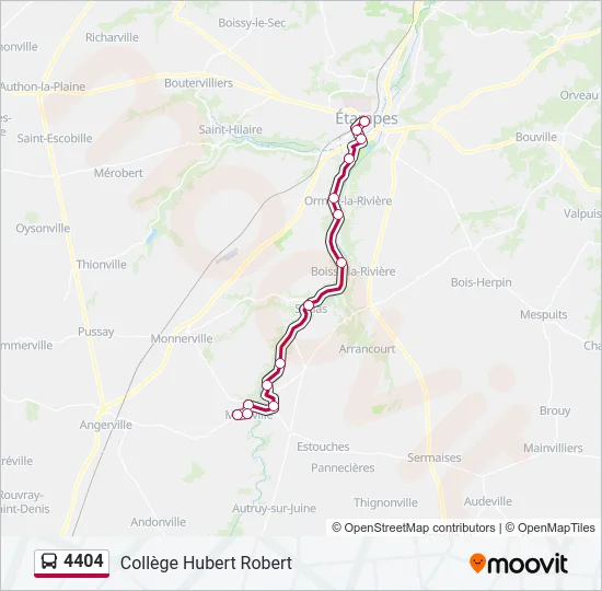 4404 Bus Line Map