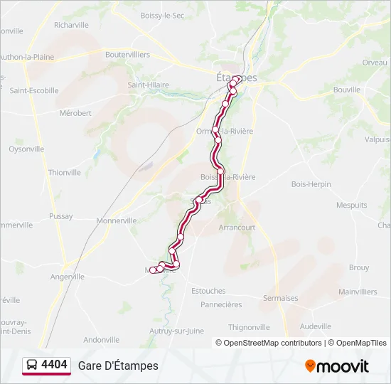 4404 Bus Line Map