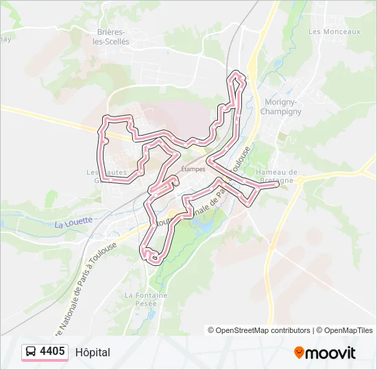 4405 Bus Line Map